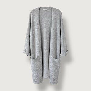 OAK + FORT | M | Open Front Longline Cardigan | Minimalist | Classic | Casual